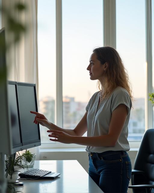 HR Analyst reviewing workforce data